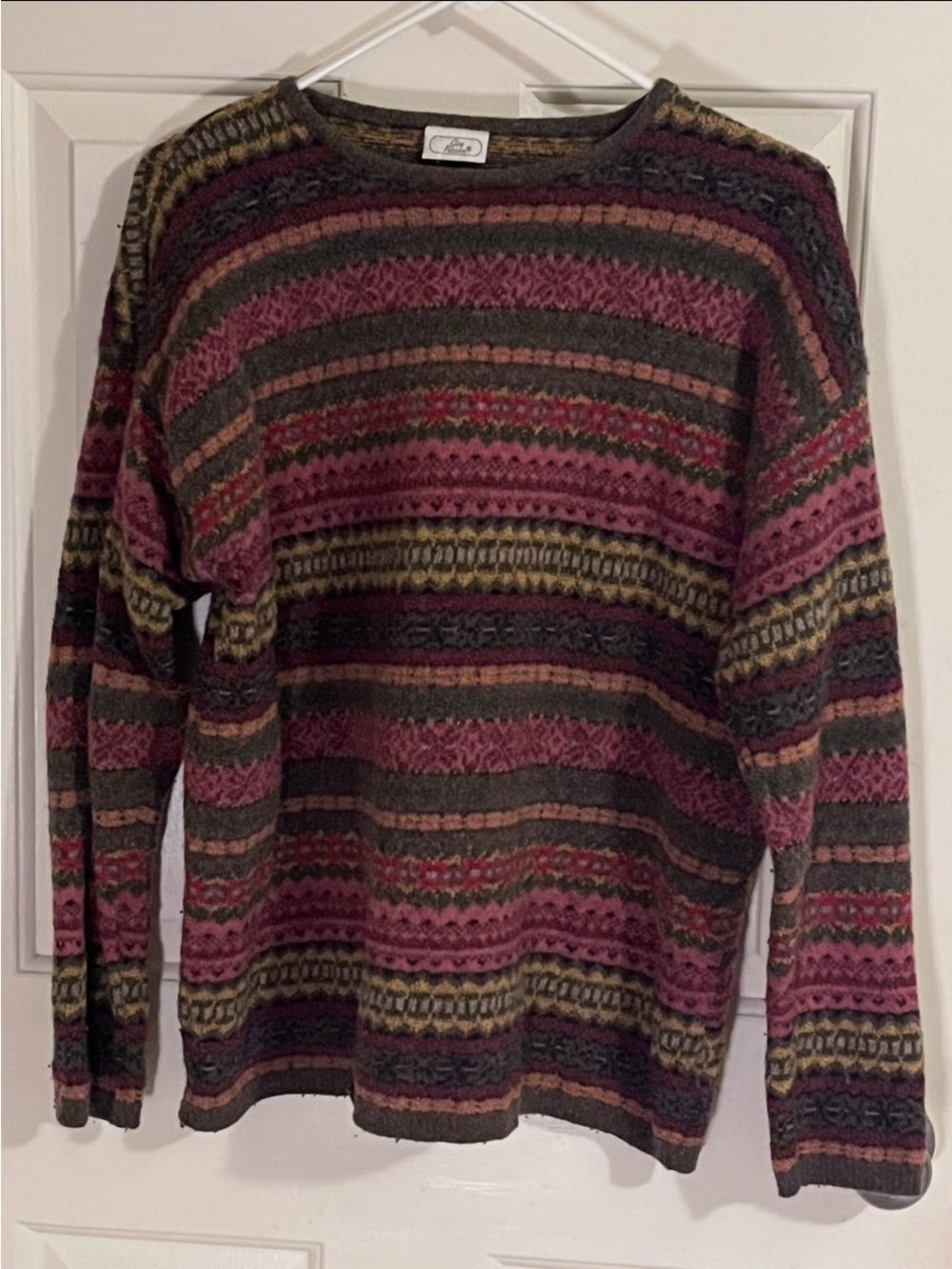 Whimsical Gira Puccino Plum Crew Neck Sweater M